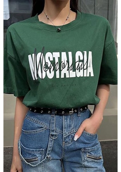 Nostalgia Baskılı Unisex T-Shirt