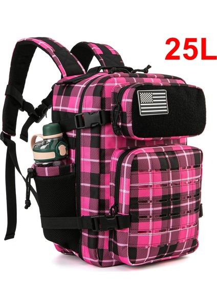 25L/45L Taktik Sırt Çantası Erkekler ve Kadınlar Için Hayatta Kalma Saldırı Paketi Çantası Küçük Okul Sırt Çantası Hking ile Şişe Tutucu (Yurt Dışından)