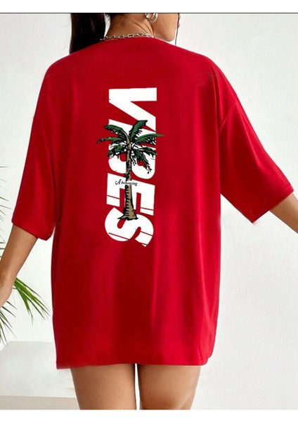 Vibes Baskılı Unisex T-Shirt