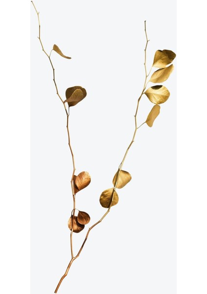 Beyaz-Gold Yaprak Kombini 02 |Çerçeveli Cam Tablo 2li Dikey modelleri