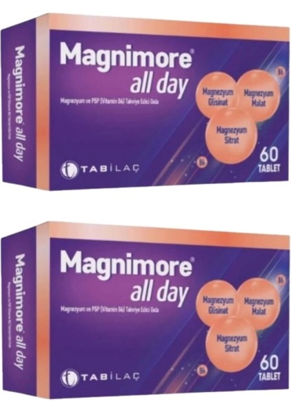 Magnimore All Day 60 Tablet 2 Li Paket