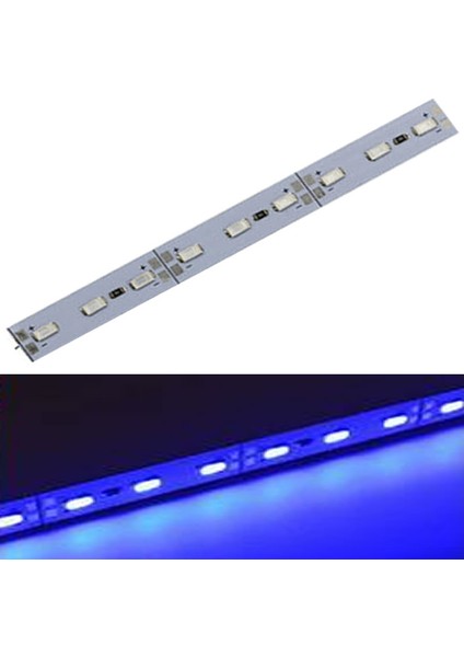 Demir Led 12 Volt 5630 Ledli LED Bar Alüminyum Çubuk 72 Ledli Mavi