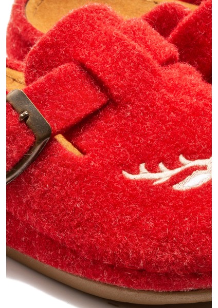 Ren Kadın,Garson Boy Ev Terliği Kırmızı 36/40