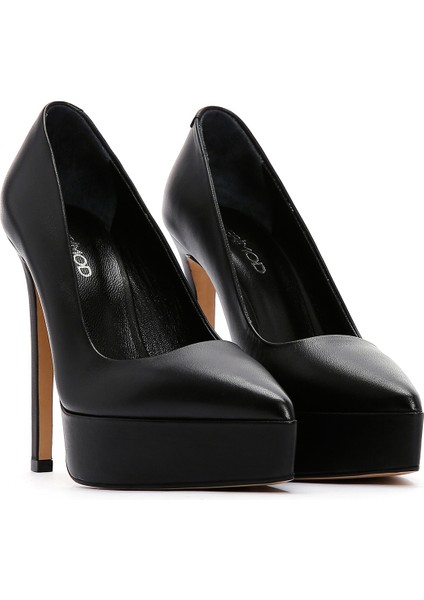 Kadın Siyah Platform Topuklu Stiletto 24Wfd120018