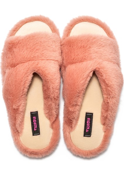 Moli Peluş Kadın Ev Terliği Pembe 36/41