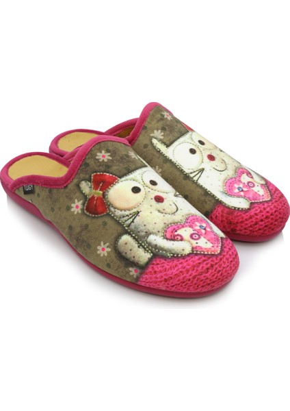 Print Kadın Ev Terliği Fuşya 36/41 indirimleri