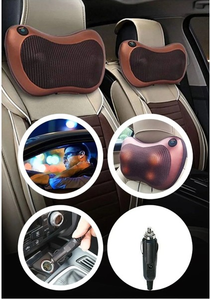Çift Motorlu Titreşimli 8 Toplu Yoğurmalı Isıtmalı Bel Boyun Ayak Sırt Omuz Masaj Aleti fırsatları
