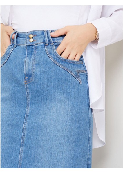 Cep Detaylı Denim