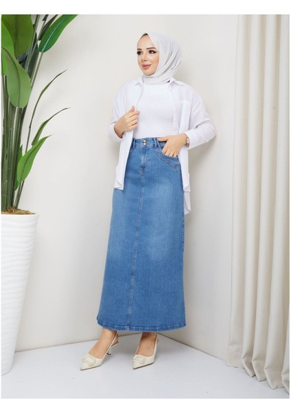 Cep Detaylı Denim