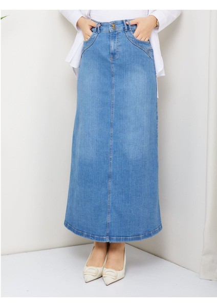 Cep Detaylı Denim