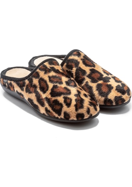 Boswana Kadın Ev Terliği Leopar 36/41