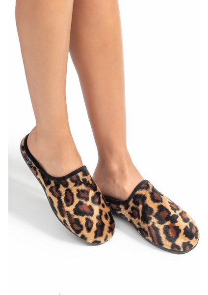 Boswana Kadın Ev Terliği Leopar 36/41