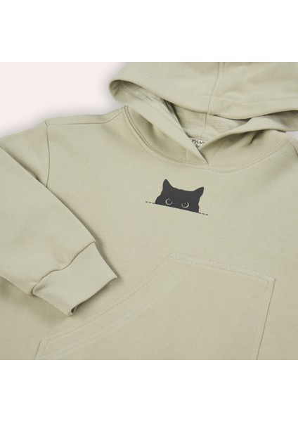 Erkek Çocuk Erkek Çocuk Cep Detaylı Kapüşonlu Sweatshirt