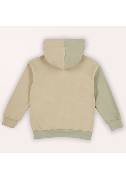 Erkek Çocuk Kontrast Parçalı Kapüşonlu Sweatshirt fiyatları