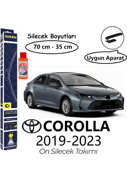 Toyota Corolla Ön Silecek Takımı (2019-2023) Hediye!!! Autokit Konsantre Cam Suyu