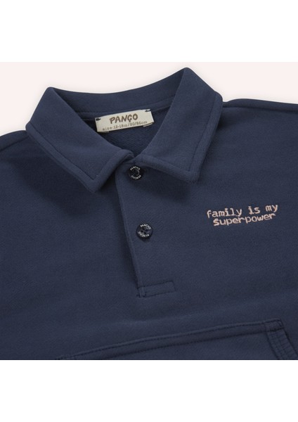 Erkek Bebek Düğmeli Sweatshirt modelleri