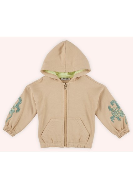 Kız Bebek Fermuarlı Sweatshirt