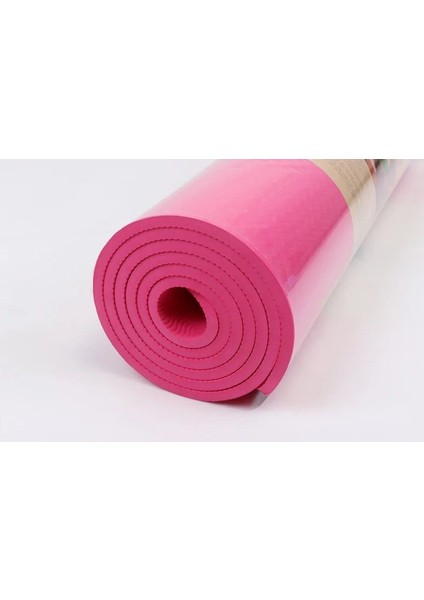 ACD Spor 15 mm Sırtta Taşıma Askılı Pilates Minderi 1.5 cm Pilates Matı Yoga Aerobik Egzersiz Minderi Pembe