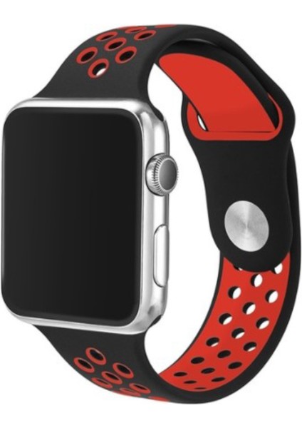 App Watch Spor Kordon 20MM Black-Red