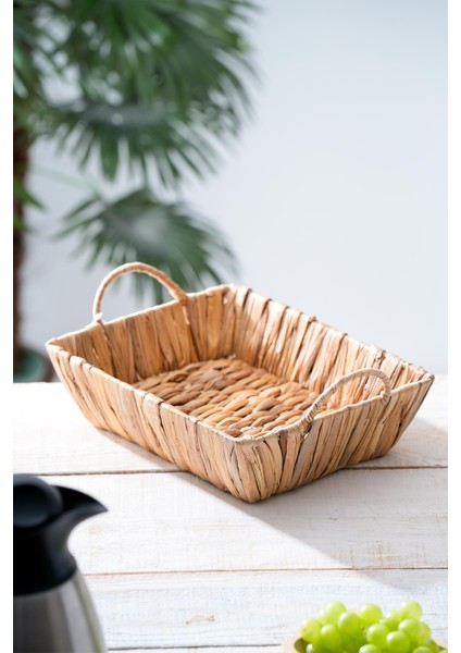 Wicker Hasır Ekmek Sepeti - 29 cm