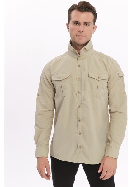 Odina Erkek Gömlek-Bej indirimleri