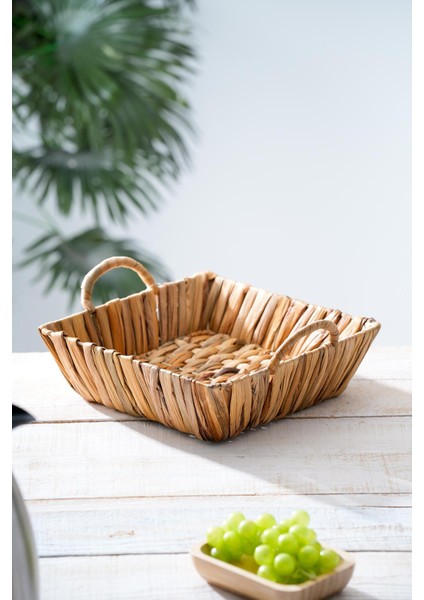 Wicker Hasır Ekmek Sepeti - 26 cm