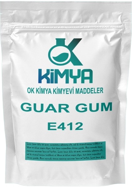 Ok Kimya Guar Gum E412 Guar Gam Kıvam Verici 250 gr