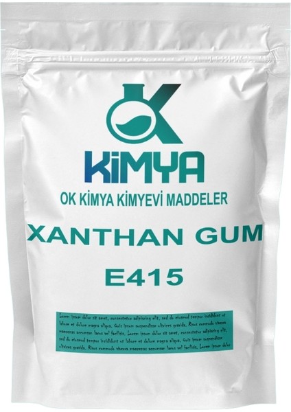 Ok Kimya Xanthan Gum E415 Ksantam - Gam Stabilizör ve Kıvam Arttırıcı 100 gr