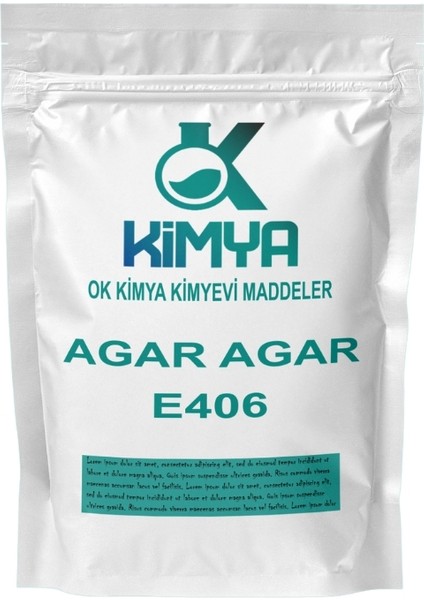 Ok Kimya Agar Agar E406 Bitkisel Jelatin 100 gr