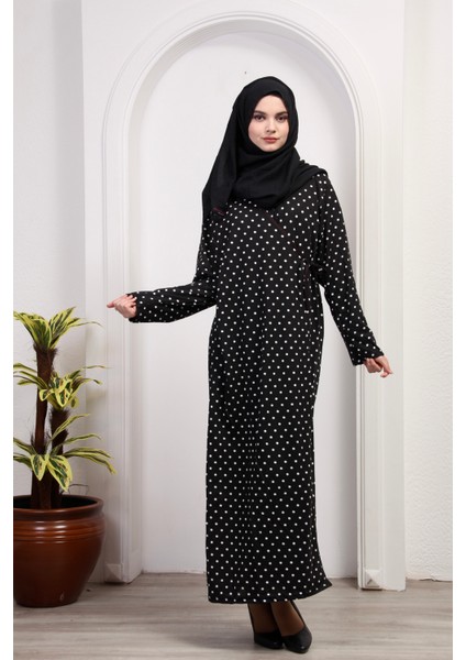 Yandan Bağlamalı Pamuklu Kadın Namaz Elbisesi Çift Bağcıklı Tesettür Elbise modelleri