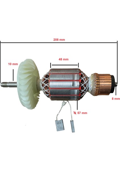 Bosch Gws 2200 Endüvi/kollektör +Kömür Barış