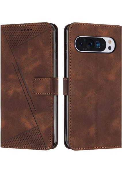 Google Piksel 9 Pro Xl Cüzdan Kickstand Pu Deri Kart Için Flip Case (Yurt Dışından)