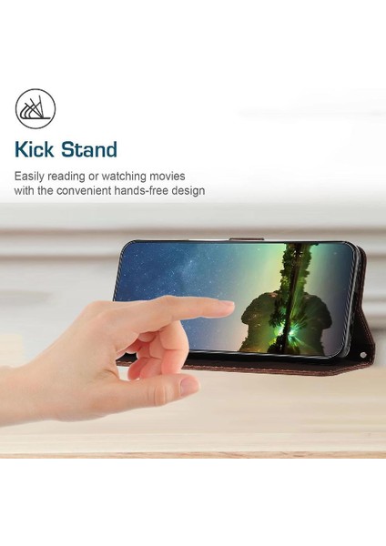 Google Piksel 9 Pro Xl Cüzdan Kickstand Pu Deri Kart Için Flip Case (Yurt Dışından)
