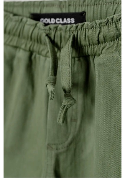 Çift Cepli Kordonlu Jogger Gabardin Erkek Çocuk Pantolon modelleri