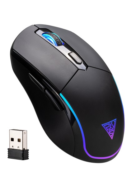 Gamdıas Hades M2, Rgb Aydınlatma, Kablosuz, 7 Tuşlu, Şarj Edilebilir,, Gaming Mouse, 4800DPI, Siyah