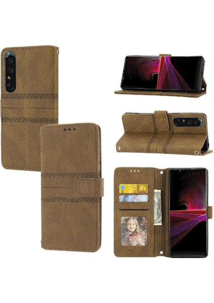 Sony Xperia 1 Iv Için Flip Case Cüzdan Kılıf Darbeye Koruyucu Manyetik (Yurt Dışından)