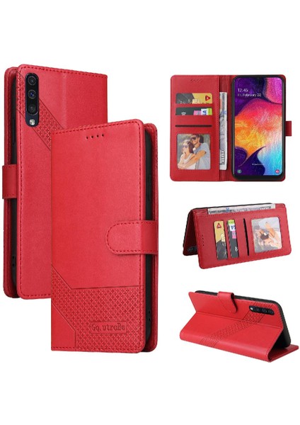 Samsung Galaxy A50 Darbeye 4 Köşe Koruma Kickstand Için Flip Case (Yurt Dışından)