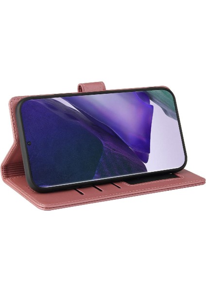 Samsung Galaxy Not 20 Için Flip Case Kickstand Premium Deri Üç (Yurt Dışından)