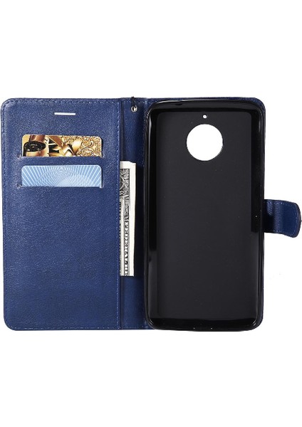 Motorola Moto E4 Artı Kart ile Iş Cüzdan Telefon Kılıfı Için Flip Case (Yurt Dışından)