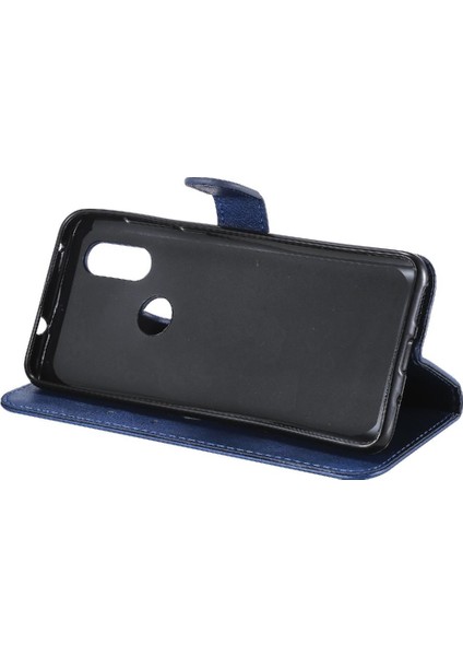 SZY Mall Motorola Moto P40 Için Flip Case Kart Yuvası ile Klasik Düz Renk Yüksek (Yurt Dışından)