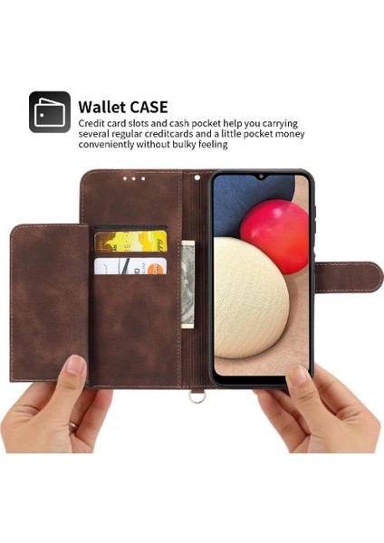 Samsung Galaxy A14 5g Kabartmalı Çoklu Kredi Kartı Yuvaları Için Flip Case (Yurt Dışından)