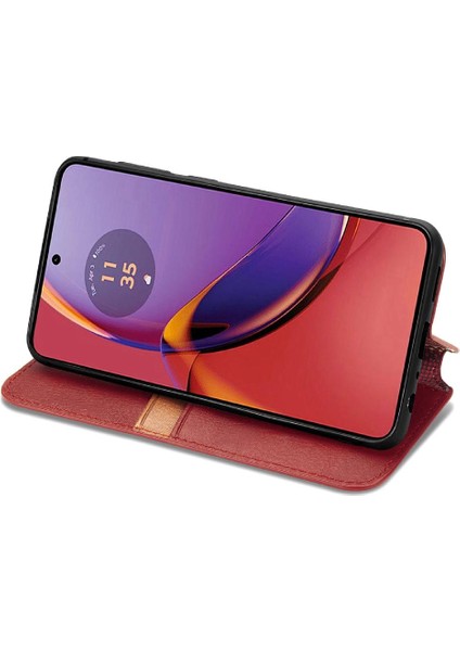 Motorola Moto G84 5g Deri Kılıf Kapak Çevirin Cüzdan Fonksiyonu (Yurt Dışından)