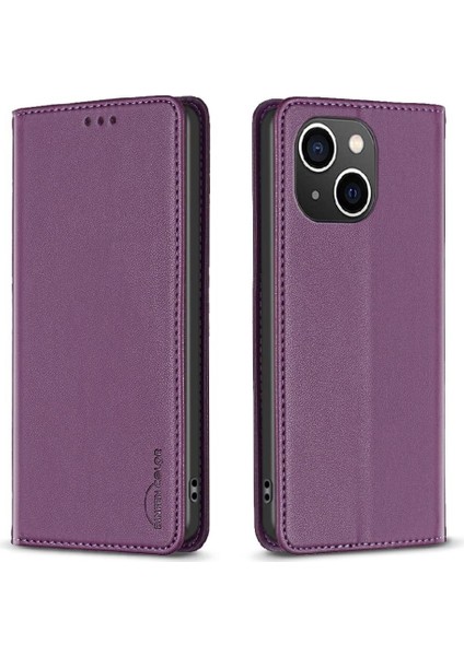 IPhone 15 Için Flip Case Artı Çok Renkli Pu Deri Çoklu Kart Yuvası Cüzdan (Yurt Dışından)