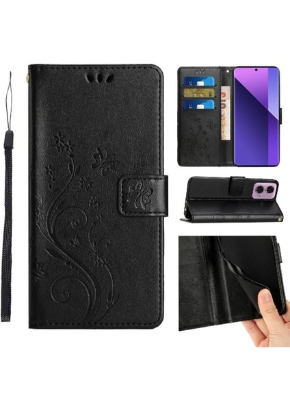 Motorola Moto G34 Pu Deri Manyetik Kapatma Kart Tutucu Için Filp Durumda (Yurt Dışından)