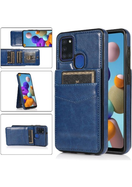 Samsung Galaxy A21S Premium Kılıf Cüzdan ile Uyumlu (Yurt Dışından)