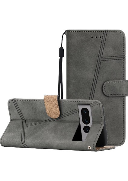 Google Piksel 7 Pro Için Flip Case Tam Koruma Cüzdan Pu Deri Kart (Yurt Dışından)