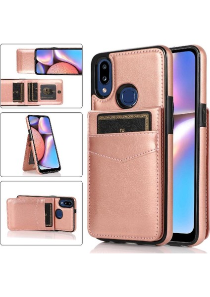 Samsung Galaxy A40 Kart Tutucu Kılıf Cüzdan Manyetik Toka ile Uyumlu (Yurt Dışından)
