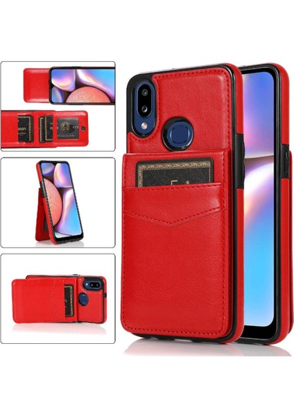 Samsung Galaxy A40 Kart Tutucu Kılıf Cüzdan Manyetik Toka ile Uyumlu (Yurt Dışından)
