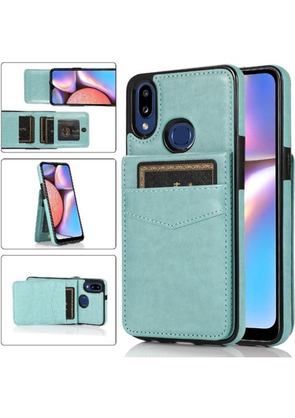Samsung Galaxy A40 Kart Tutucu Kılıf Cüzdan Manyetik Toka ile Uyumlu (Yurt Dışından)