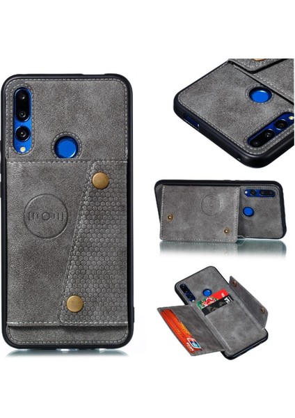 Cüzdan Kılıf Için Huawei P Akıllı Z Buit Demir Cüzdan Kılıf Darbeye Kart (Yurt Dışından)